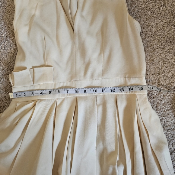 Alexander McQueen Made In Italy Virgin Wool Ivory Mini Dress Size 46 (XL) - Picture 13 of 13